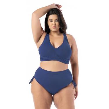Imagem de Biquíni Plus Size Alças Largas Lateral Grossa Cintura Alta - WA modas,