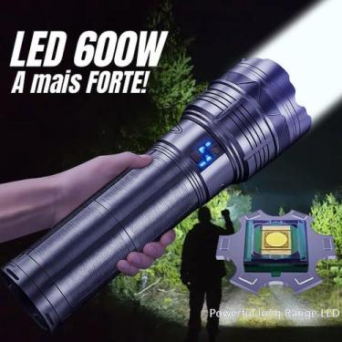 Imagem de Lanterna Led Tática Grande Super Forte ajuste focal laser Potente Ultr