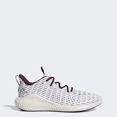 Imagem de adidas Unisex Alphabounce+ u Low Shoes FTWWHT,SILVMT,Maroon Size 4.5