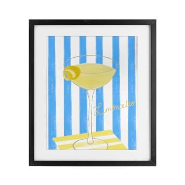 Imagem de Stupell Industries Impressão emoldurada preta Limoncello Citrus Drink sob vidro por EMILY NAVAS, 40 x 33
