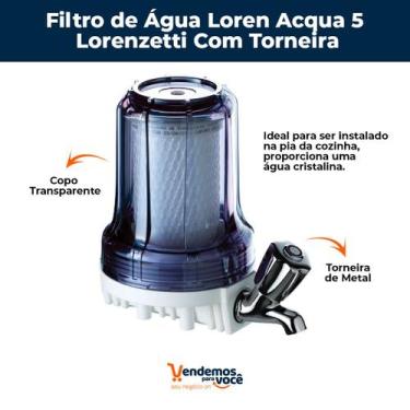 Imagem de Filtro de Água  Lorenzetti Loren Acqua 5 Com Torneira