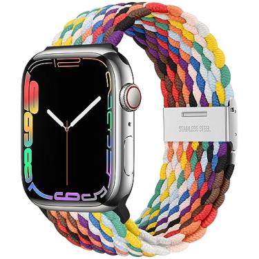 Imagem de Qimela Pulseira feminina e masculina de 38 mm, 40 mm, 41 mm, 42 mm, 44 mm, 45 mm, 46 mm e 49 mm, para Apple Watch séries 11, 10, 9, 8, 7, 6, 5, 4, SE, Ultra 3 2 1