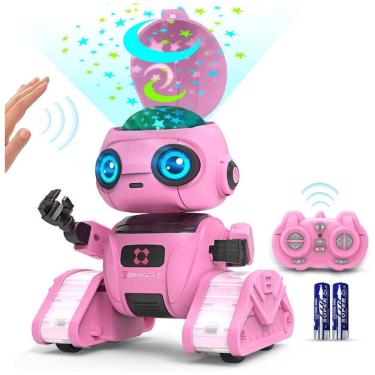 Imagem de Robô para Meninos e Meninas: Robô Recarregável com Controle Remoto, Demonstração Automá...