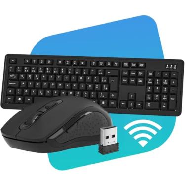 Imagem de Combo Wireless Teclado e Mouse Evolut EO504