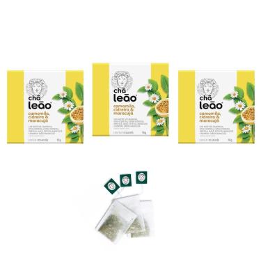 Imagem de Chá Leão Camomila Com Cidreira E Maracujá 10 Sachês Kit 3