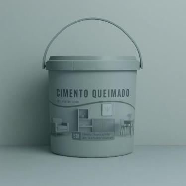 Imagem de Revestimento Cimento Queimado Piso E Parede Pronto Pra Uso 5Kg