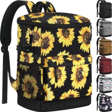 Imagem de Mochila térmica Tenot 18L 33 latas de girassol à prova de vazamentos