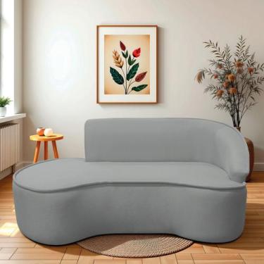 Imagem de Divã Recamier Curvo Sala de Estar Recepção Marrocos 200cm Lado Esquerd