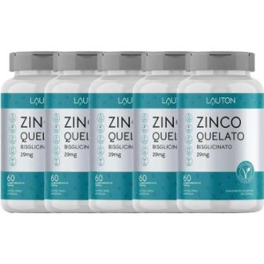 Imagem de Kit 5X Zinco Quelato - 60 Comprimidos - Lauton Nutrition-Masculino