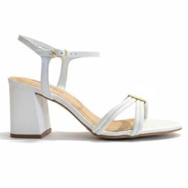 Imagem de Sandália Bottero Salto Bloco Tiras Finas em Couro-Feminino