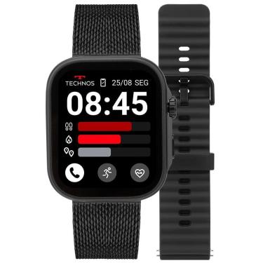 Imagem de Smartwatch Technos Connect Max Call Preto - Tmaxcaa/9p Relogio Smarts Unissex Connect Preto - Tmaxcaa/9p