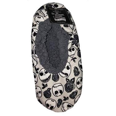 Imagem de Disney Meias femininas de O Estranho Mundo do Mundo, Meias Pantufas, M/L 7.5-9