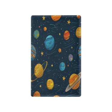 Imagem de Blueangle Placa de parede decoradora de capa em branco, tamanho padrão, desenho animado de 1 gangue, sistema solar, planetas, capa de interruptor para quarto de escritório em casa, 4,53 x 2,76