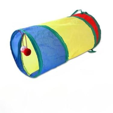 Imagem de Brinquedo Para Pets Túnel Labirinto Para Gatos Colorido Top, Dobrável, Resistente e Fácil de Guardar(SQL17-24)