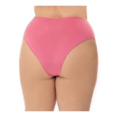 Imagem de Kit com 5 Calcinhas calçola plus size Rose  tamanhos 46 48 50 52 54 56