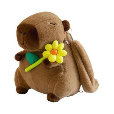 Imagem de Mochila Mini De Pelúcia Capybara Para Meninas, Bolsa Transversal Diver
