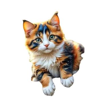 Imagem de Kit De Pintura De Mosaico De Diamante Momoart Para Iniciantes: Gato, S