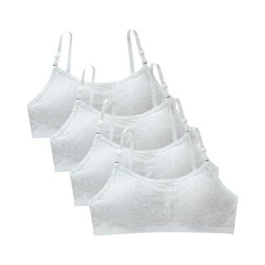 Imagem de Sutiãs De Treinamento Para Adolescentes (4 Peças) - Colete Sem Costura