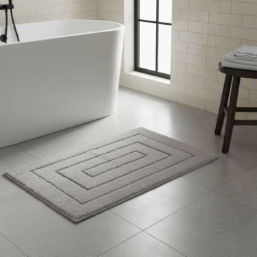 Imagem de Tapete Athenas Hydra Antiderrapante 50x70cm Rozac - Cinza