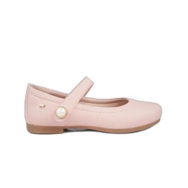 Imagem de Sapato Infantil Pampili Rosa Pérola Confortável e Elegante-Feminino