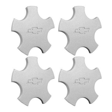 Imagem de Jogo Calotinha Centro de Roda GM Omega GLS 5 pontas prata - DCAPS