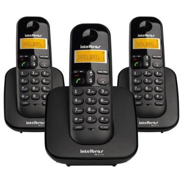 Imagem de Sem Fio Intelbras Ts3113 Base E 2 Ramais Dect Preto