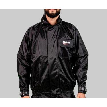 Imagem de Conjunto Capa De Chuva Nylon Impermeável Delta Motoboy, Preto, M