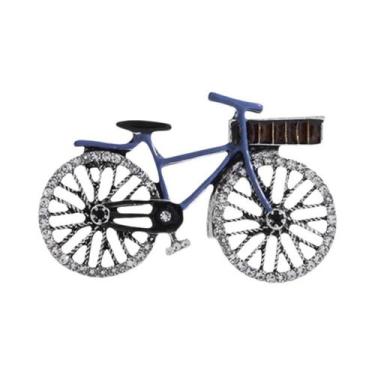 Imagem de Broche De Bicicleta Unissex Feminino Com Strass E Esmalte Para Festas 