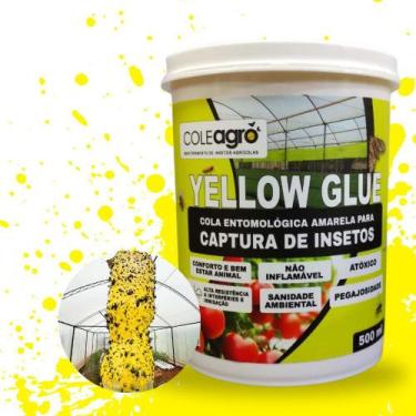 Imagem de Cola Entomológica Amarela Yellow Glue 500ml ColeAgro  Monitoramento de