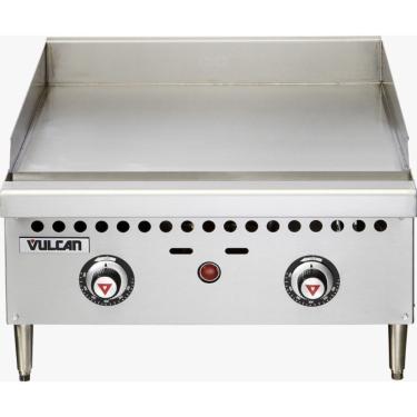 Imagem de Chapa a Gás GLP VCRG24T 2 Queimadores Controle de Temperatura 93 graus C a 232 graus C Inox Vulcan