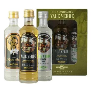 Imagem de Kit Premium Cachaças Vale Verde Três Miniaturas 50ml