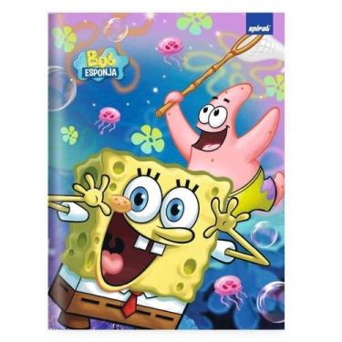 Imagem de Bob Esponja Caderno Universitário Capa Dura 80 Folhas Spiral