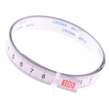 Imagem de Almencla Régua 1M-5M Com Para Faixa De Esquadria Autoadesiva De Aço, Esquerda Para A Direita (0-100Cm) Esquerda Para A Direita (0-100Cm),