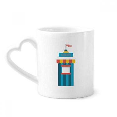 Imagem de Incrível caneca engraçada com ilustração de bilhete de parque caneca de café cerâmica copo de coração de vidro