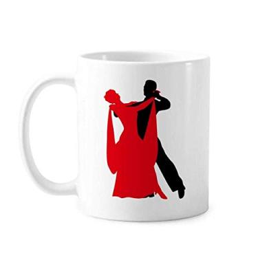 Imagem de Caneca Social Dancing Duet Dance Dancer cerâmica cerâmica xícara de porcelana de café louça