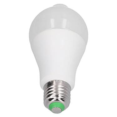 Imagem de Lâmpada LED Hyuduo E27, lâmpada de indução de 18 W, lâmpada com sensor de indução infravermelho PIR para corredor público doméstico (luz branca), lâmpada