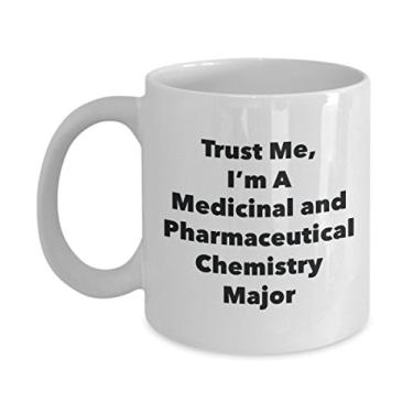 Imagem de Caneca Trust Me, I'm A Medicinal and Pharmaceutical Chemistry Major - Caneca de café divertida - Lindas ideias de presentes de formatura para amigos e colegas de classe (325 ml)