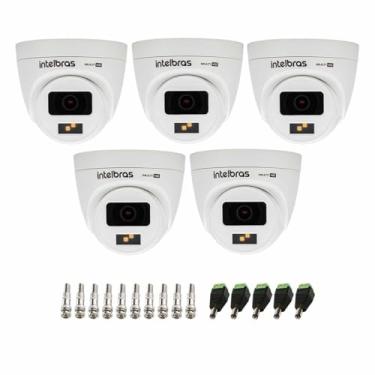 Imagem de Kit 05 Câmeras Intelbras VHD 1220 D G7 Full Color Interna e Externa com Alta Definição Full HD 1080p Visão Noturna 20m + Conectores
