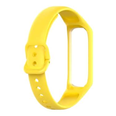 Imagem de Pulseira Silicone Borracha Para Galaxy Fit 2 Fit2 Sm-r220 DM ACESSÓRIOS (AMARELO)