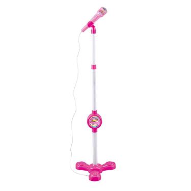 Imagem de Microfone Karaokê com Pedestral Use no Celular Menina Cantar Criança