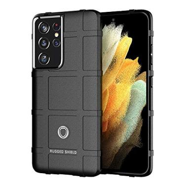 Imagem de LABILUS Capa para S21 Ultra 5G, (Série Rugged Shield) Capa protetora tática tática de TPU grossa sólida compatível com Galaxy S21 Ultra (6,8 polegadas) - Preto escuro