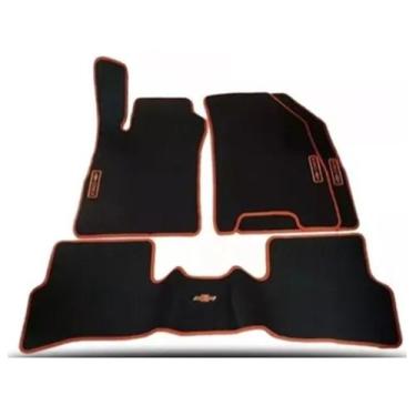 Imagem de Jogo de Tapete Onix Com Traseiro resistente a rasgos - A.R Variedades 