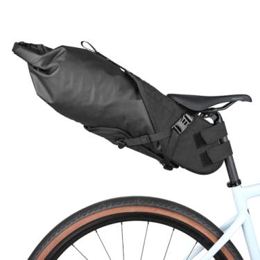Imagem de Rhinowalk Bolsa para selim de bicicleta à prova d'água, bolsa de bicicleta de grande capacidade, bolsa sob o assento, 14L, à prova de chuva, montanha, estrada, bicicleta, acessórios profissionais de