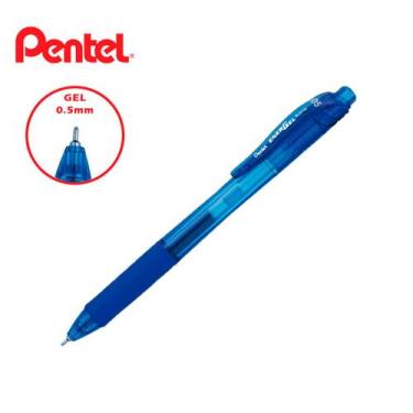 Imagem de Caneta Gel Energel X Retrátil 0.5mm BLN105 - Pentel, Azul