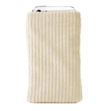 Imagem de Katinkas USA 4079 Bolsa para telefone inteligente manga veludo para Sony Ericsson X10 mini - 1 pacote - embalagem de varejo - creme