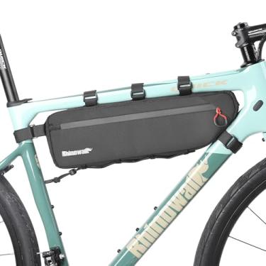 Imagem de Rhinowalk Bolsa de bicicleta, à prova d'água, 2.7 litros, Preta, para quadro de bicicleta, mountain bike e bicicleta de estrada