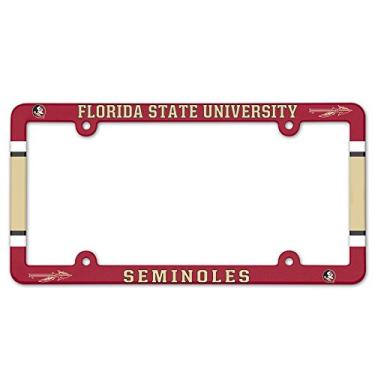 Imagem de Placa de licença NCAA com moldura colorida, Florida State Seminoles
