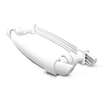 Imagem de Puxador Arco H Polímero Para Porta De Vidro 40 Cm - Branco - Belga