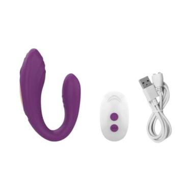 Imagem de Vibrador em Forma de U com Controle Remoto - Estimulador de Clitóris e