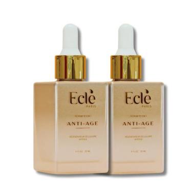 Imagem de Eclé Paris kit 2 frascos: Sérum Facial Anti Idade Clareia Hidrata A Pe